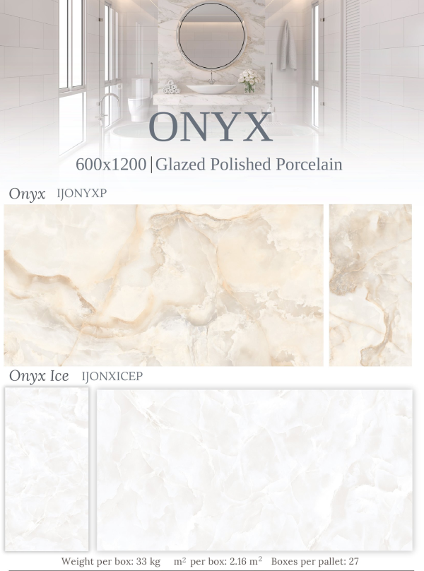 The Onyx Range of Ceramic Tiles