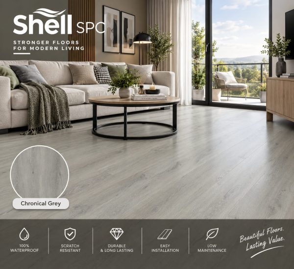 Shell SPC Chronical Grey Rigid Core Vinyl Plank 600x548