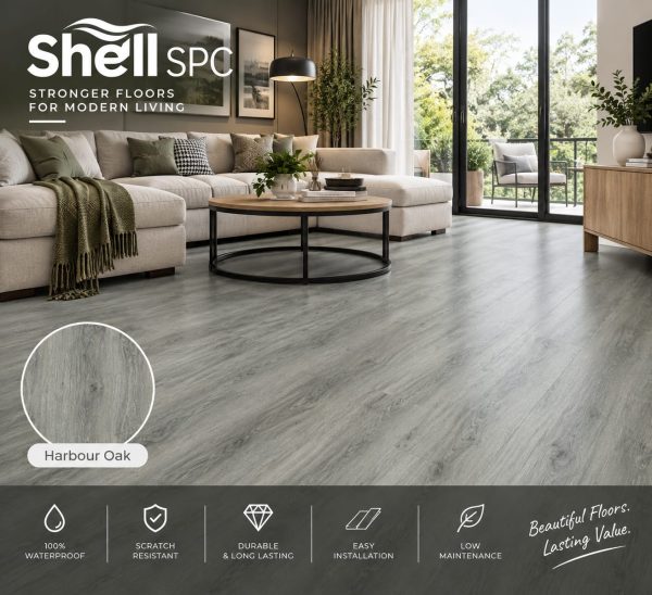 Shell SPC Harbour Oak Rigid Core Vinyl Plank 600x548